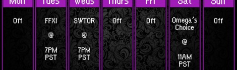 omega's corner twitch streaming schedule